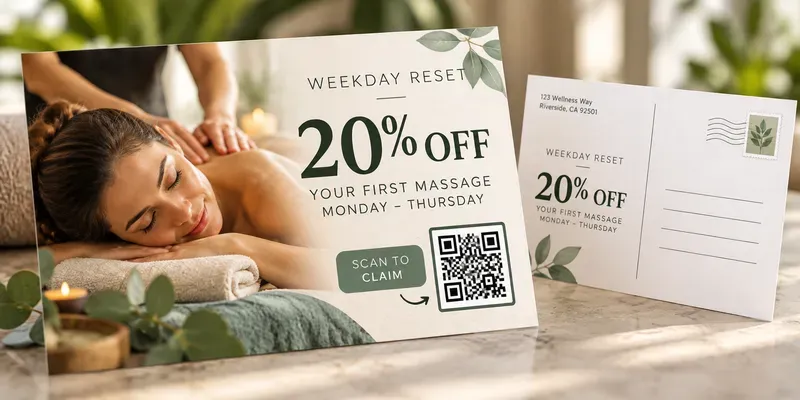 Direct Mail Postcard QR Offers