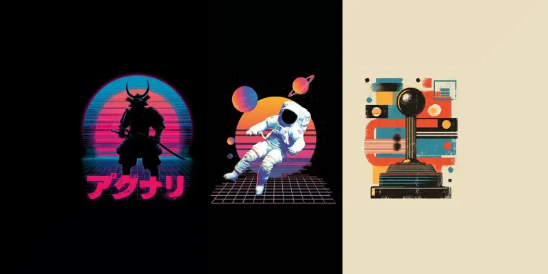 Retro Aesthetic Tshirt Design Generators generated by undefined