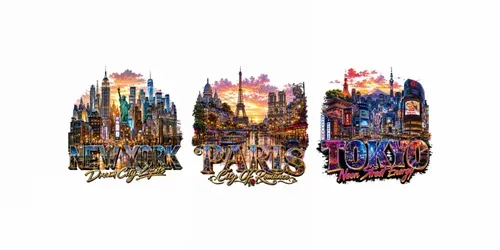 Colorful City Skyline Art generated by chatgpt-image