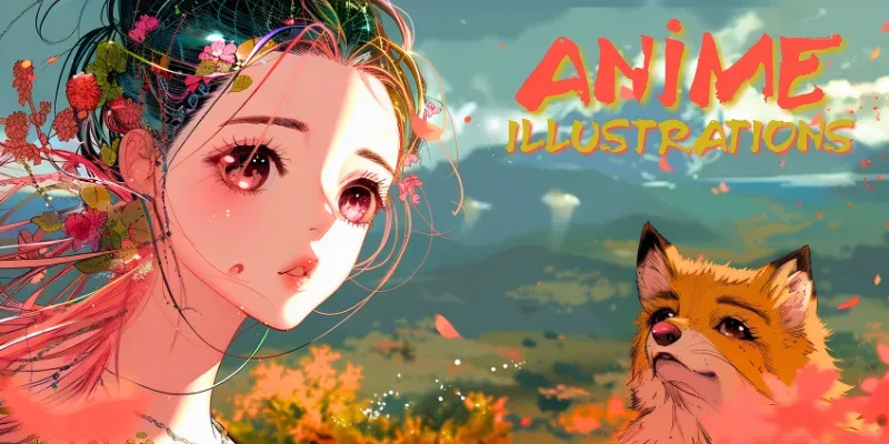 Watercolor Anime Fantasy Illustrations generated by undefined