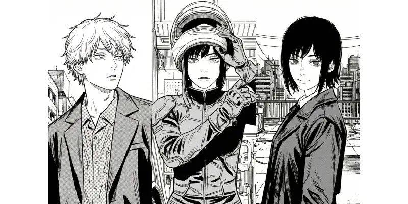 Tatsuki Fujimoto Style Csm Manga Art generated by undefined