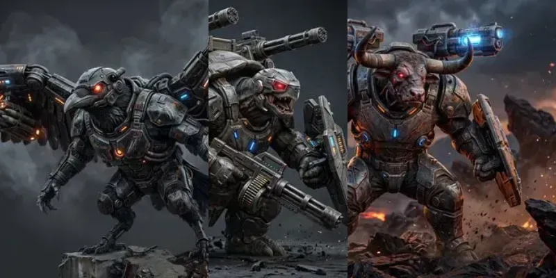 Mutant War Armor Animals 3D generated by undefined