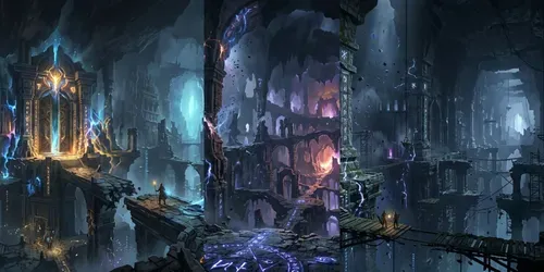 Epic Dungeon Generator Cinematic RPGs generated by gemini-image