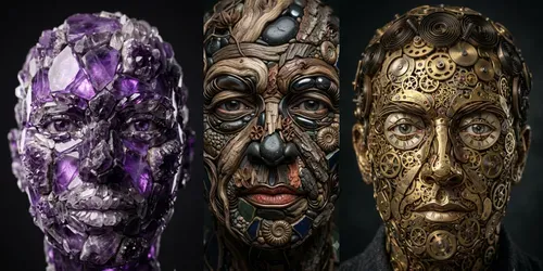 Hyperreal Object Face Art generated by gemini-image