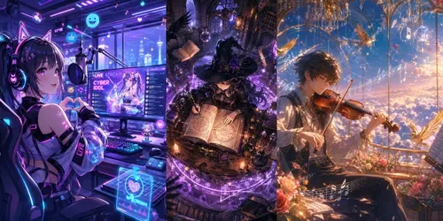Dreamy Anime Aesthetic Scenes generated by chatgpt-image