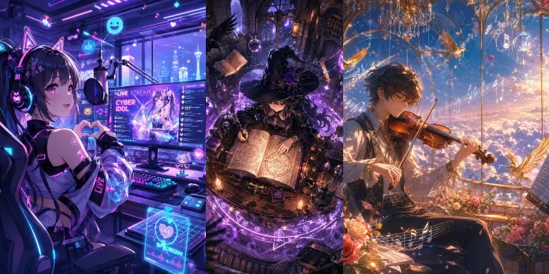 Dreamy Anime Aesthetic Scenes generated by undefined