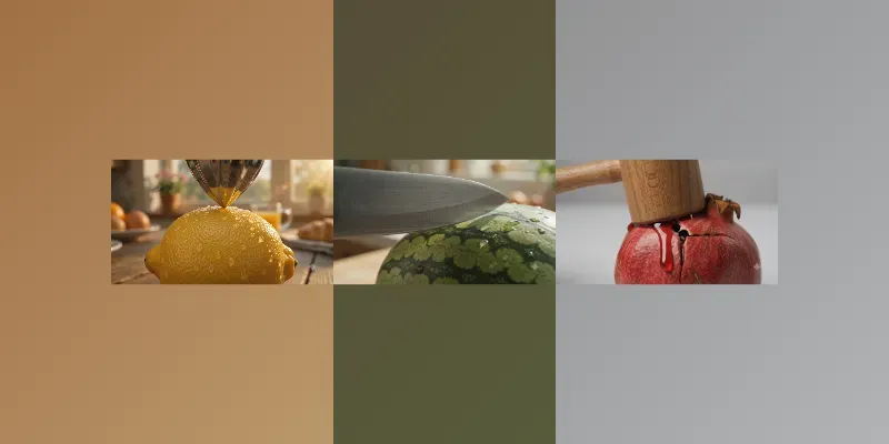 Photorealistic ASMR Fruit Slicing Videos generated by undefined