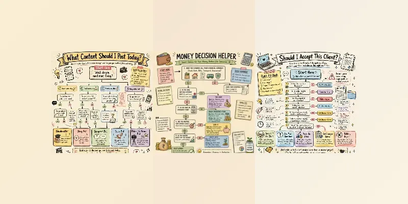 Hand Drawn Flowchart Posters generated by undefined