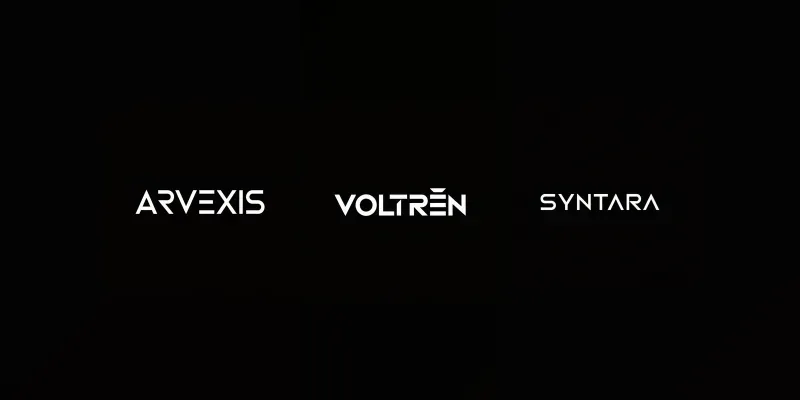 Luxury Flat White Futuristic Logo Designs generated by undefined