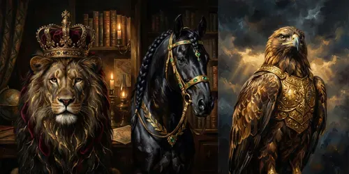 Luxury Fine Art Oil Paintings generated by gemini-image