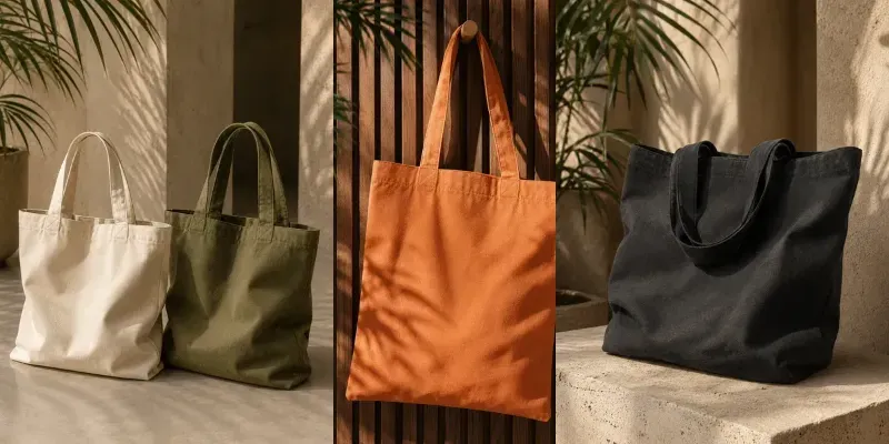 Pro Minimalist Canvas Tote Bag Mockups generated by undefined