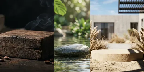 Whimsical Realistic Product Backgrounds generated by gemini-image