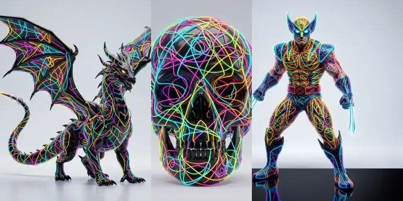 Neon Wire Object Generator generated by undefined