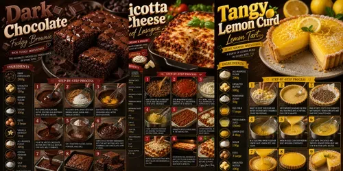 Professional Food Recipe Infographics generated by chatgpt-image