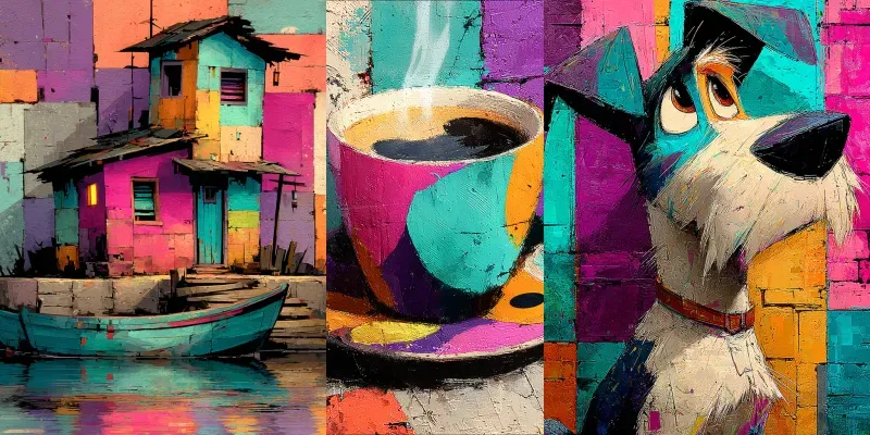 Textured Street Art Pop Surreal Murals generated by undefined