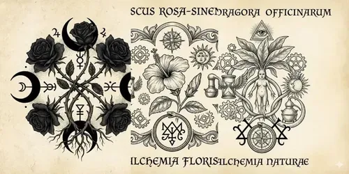 Dark Botanical Alchemy generated by gemini-image