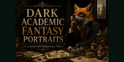 Dark Academic Fantasy Portraits generated by midjourney