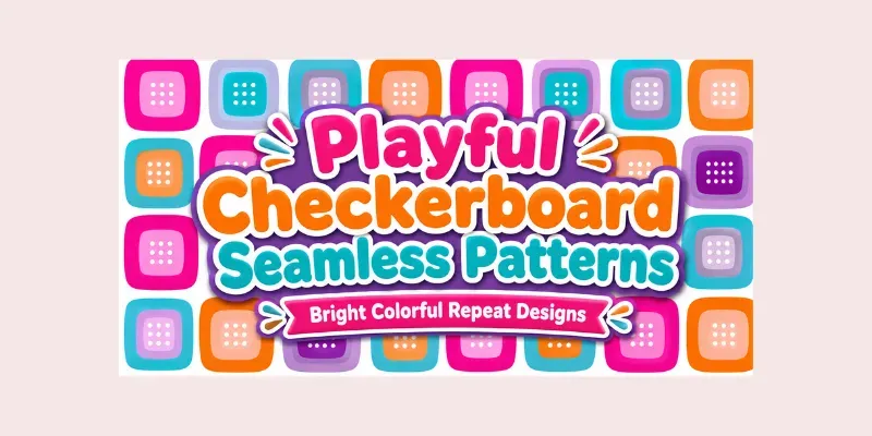 Playful Checkerboard Seamless Patterns generated by undefined