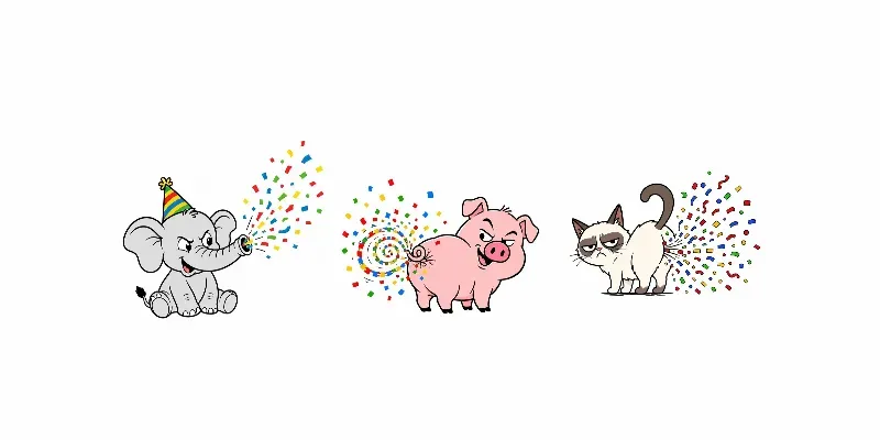 Funny Birthday Animal Cartoon Packs generated by undefined