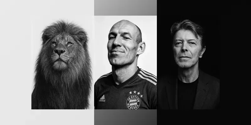 Monochrome Portrait Moods generated by undefined