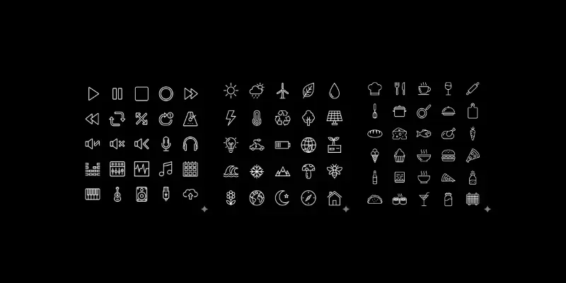 25 Modern Minimalist Ui Icons generated by undefined