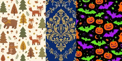 Seamless Vector Patterns generated by gemini-image