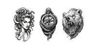 Neo Traditional Tattoo Flash midjourney prompt mini thumbnail