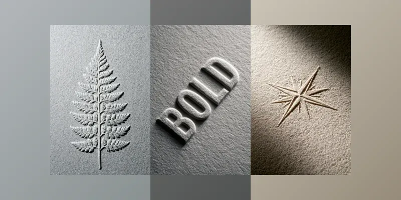 Minimalist Blind Emboss Textures
