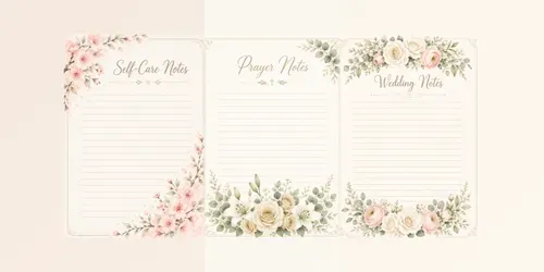 Floral Watercolor Notes Planners generated by chatgpt-image
