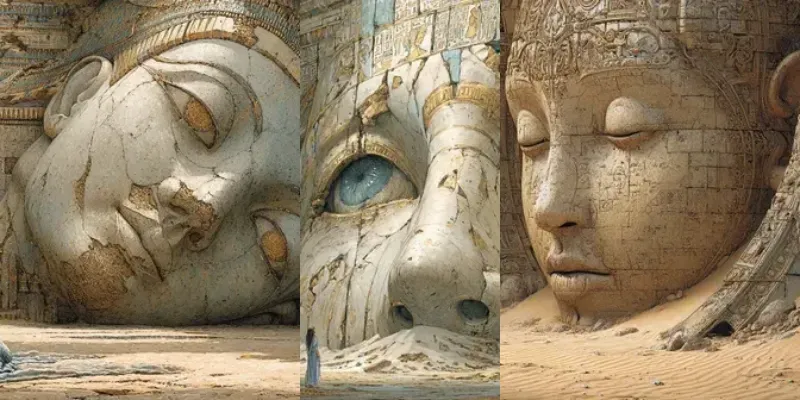 Dark Egyptian Cinematic Fantasies generated by undefined