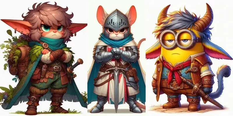 Cute DnD Character Designs Fantasy Art generated by undefined