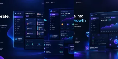 Modern Saas Web App UIux Hero Sections generated by chatgpt-image