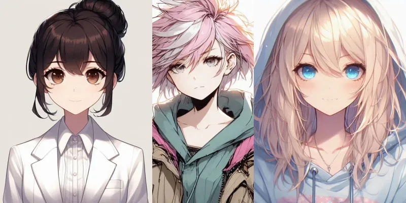 Anime Characters generated by undefined