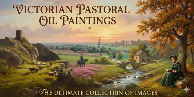 Victorian Pastoral Oil Paintings generated by undefined