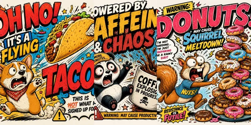 Comic Mascot Chaos Generator generated by undefined