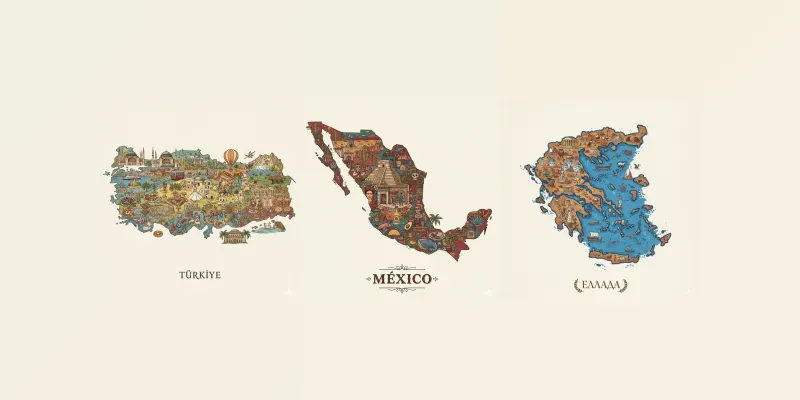 Cultural Map Art Of The World generated by undefined