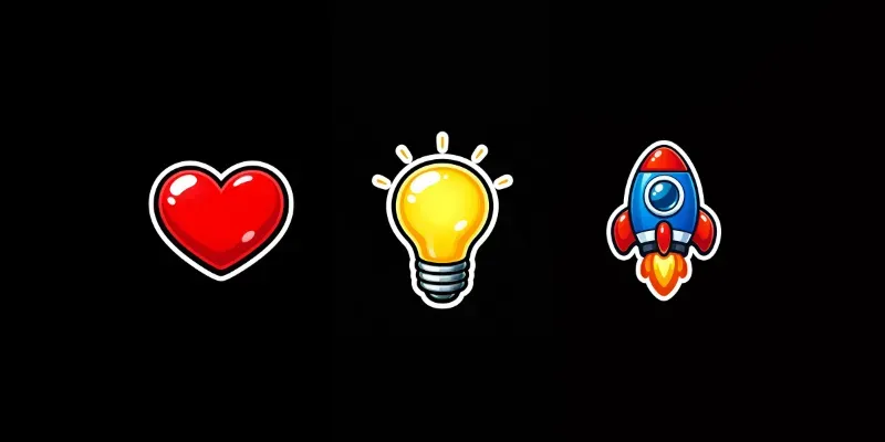 Cute Cartoon Sticker Icons Emoji Style generated by undefined