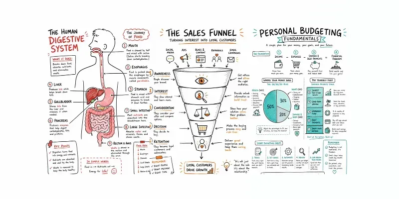 Hand Drawn Infographic Diagrams generated by undefined