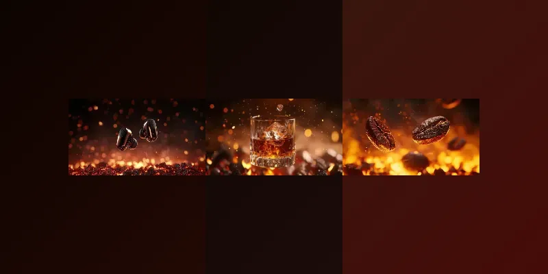 Suspended Products On Glowing Red Coals generated by undefined