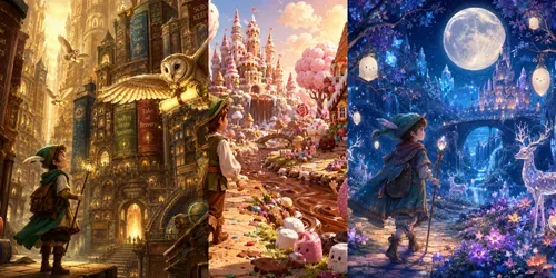 Whimsical Fairytale Journeys Magical generated by chatgpt-image