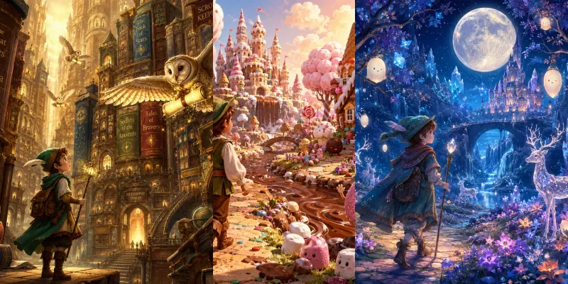 Whimsical Fairytale Journeys Magical generated by undefined