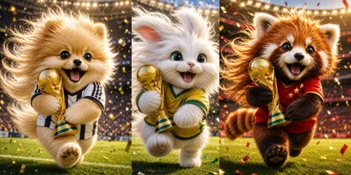 Football Soccer Sports Champion Pet Art generated by chatgpt-image