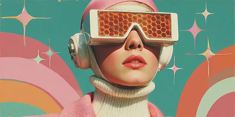 Retro Pop Portrait Collages generated by undefined