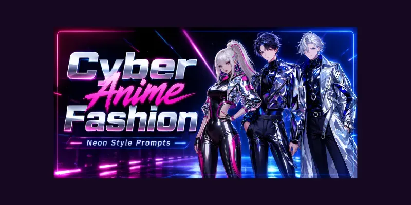 Cyber Anime Fashion Art generated by undefined