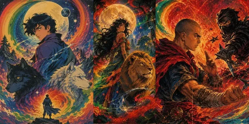Vintage Fantasy Poster Art Any Scenes generated by undefined
