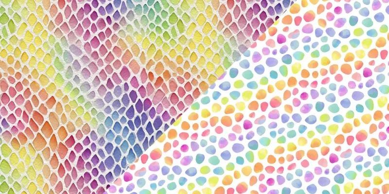 Watercolor Rainbow Pattern Collections generated by undefined