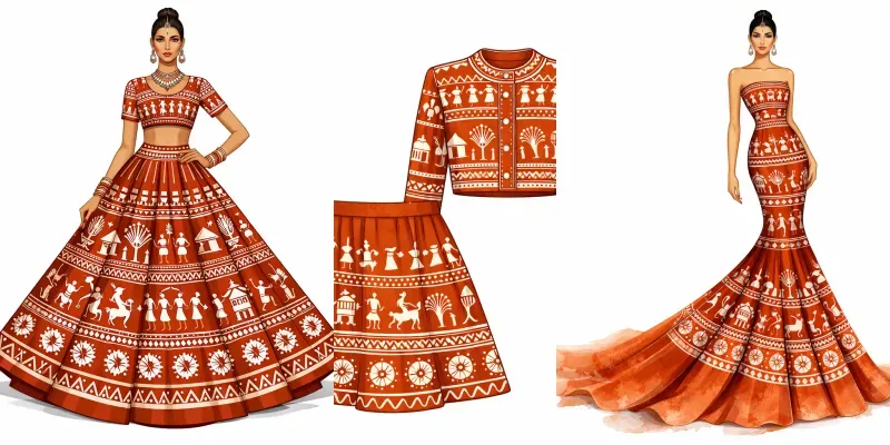 Warli Art Inspired Modern Fashion generated by undefined