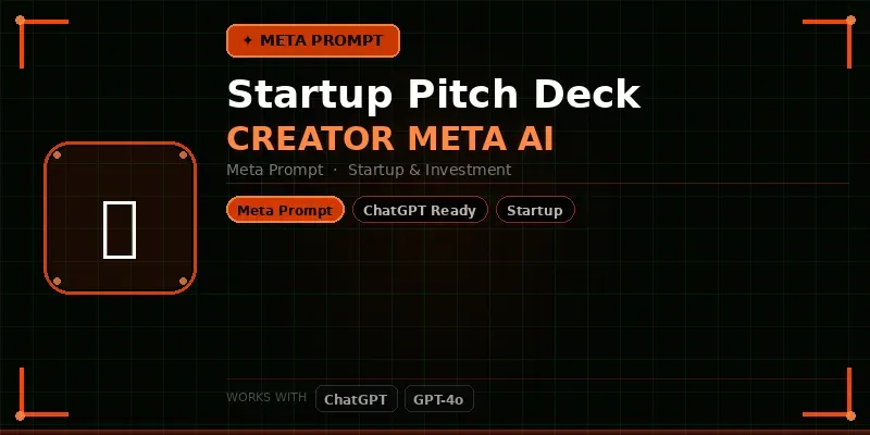 Startup Pitch Deck Creator Meta Ai generated by undefined