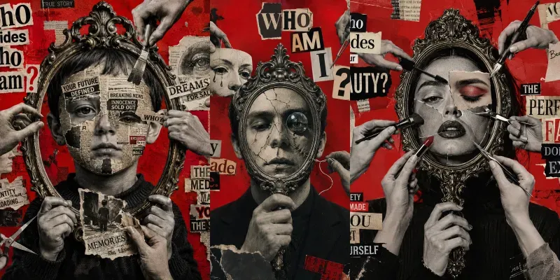 Surreal Social Collage Posters generated by undefined