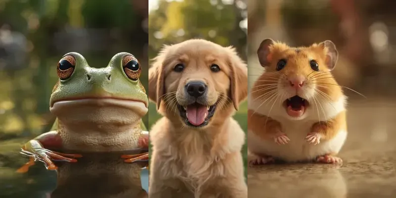 Cinematic Cute Animal Portraits generated by undefined